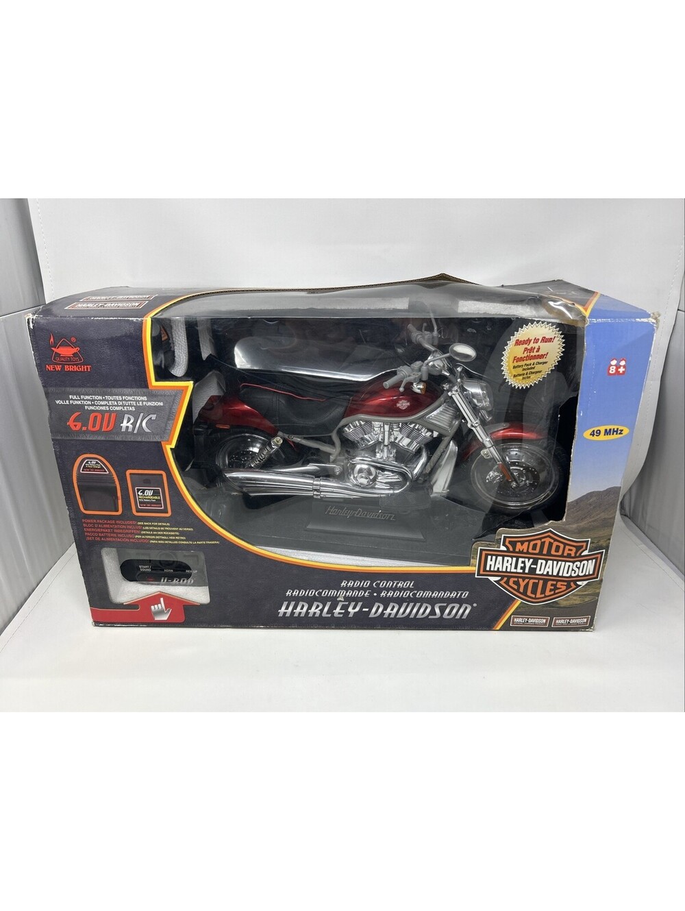 2004 New Bright Harley Davidson RC Fat Boy VRSCA V-ROD Motorcycle 6.0 V